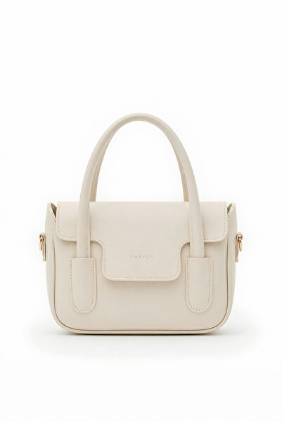 Shanta Cream D63 Women's Daily Hand and Shoulder Bag with Adjustable Shoulder...