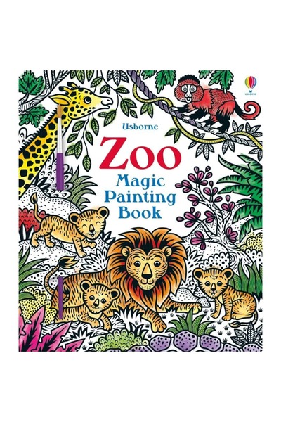 Usborne Carte de pictat cu apa - Zoo Magic Painting Book