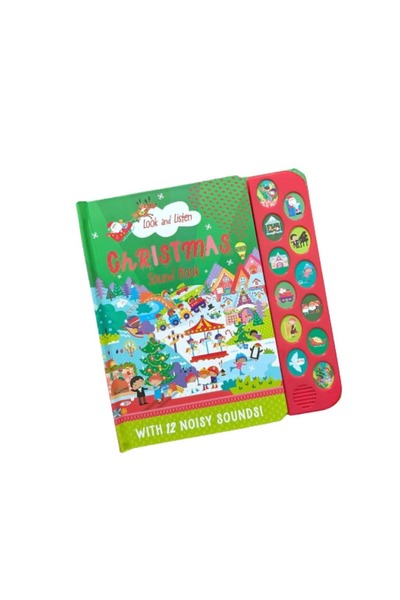 North Parade Publishing Carte pentru copii - Carte sonoră de Crăciun cu 12 bu...