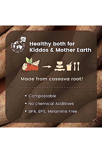 Miniware Set diversificare hrana bebelusi First Bites, 100% din materiale nat...