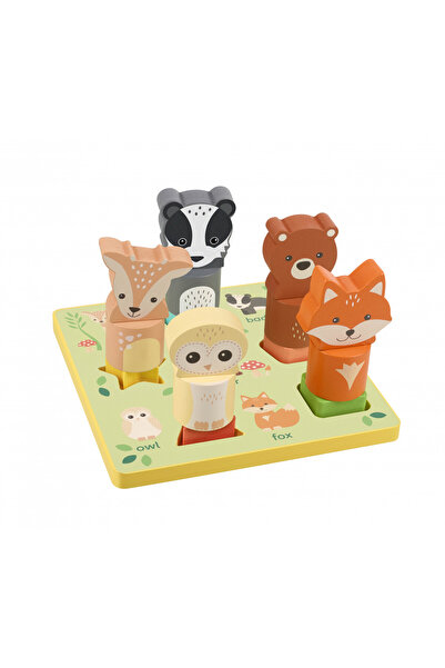 Orange Tree Toys Puzzle 3D cu animale,