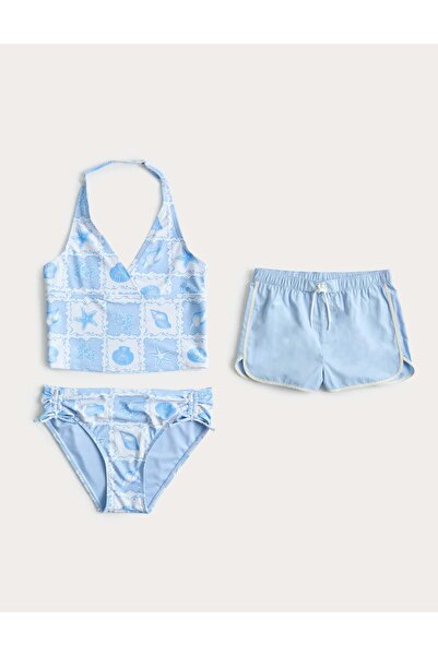 Marks & Spencer 3'lü Detaylı Çocuk Bikini Seti
