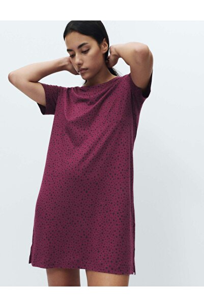 Marks & Spencer Pamuk-Modal Baskılı Uzun Gecelik
