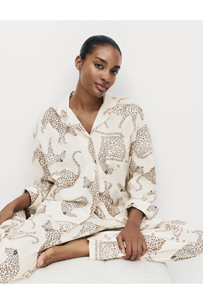 Pure Cotton Patterned Pajamas Top