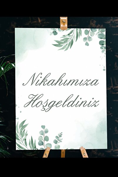 Yogi Tasarım Nikahımıza Hoşgeldiniz Karşılama Panosu