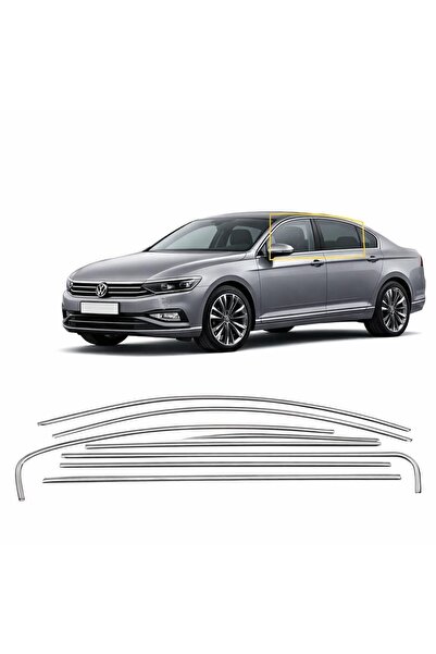 Niken Vw passat b8.5 cam kenar çıtası çerçevesi kromu 8 parça 2019+