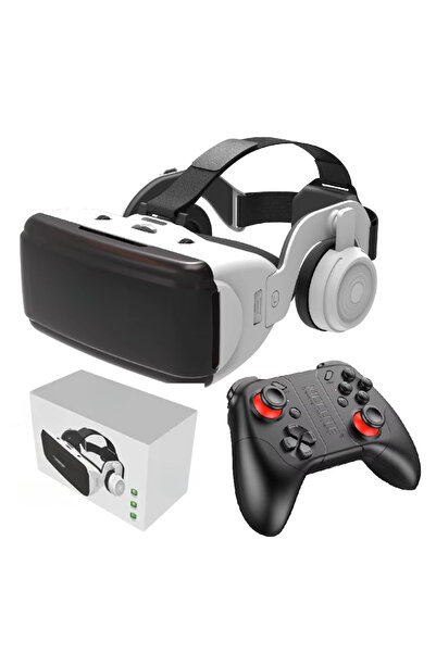 OEM 3D VR шлем със слушалки и безжичен геймпад, регулируеми HD лещи, 9D потап...