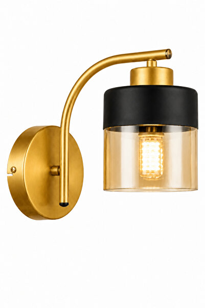 ESSLİGHT Defne Eskitme Bal Camlı Modern Antre Hol Aplik