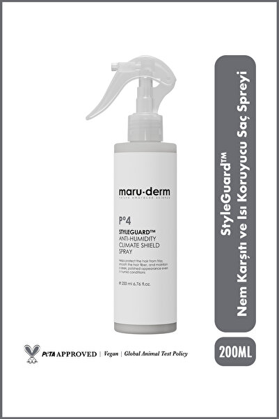Maru.Derm StyleGuard™ Anti-Freeze Saç Spreyi – Nem Karşıtı ve Isı Koruyucu Sa...