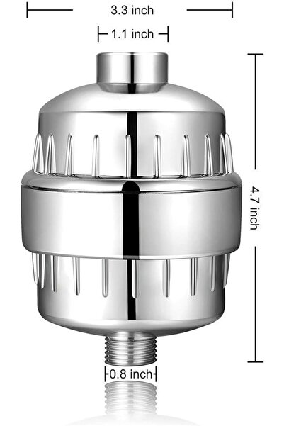 Arabest 15-Stage Shower Head Filter for Hard Water, Removes Chlorine & Fluori...