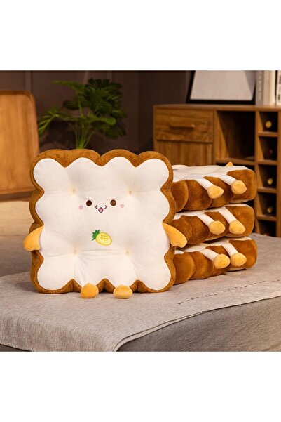 Arabest Cactus Cartoon Toast Seat Cushion, Thickened Non-Slip Chair Pad for O...