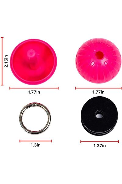 Arabest Portable Ring Holder Keychain, Travel Jewelry Box Pill Container Spor...