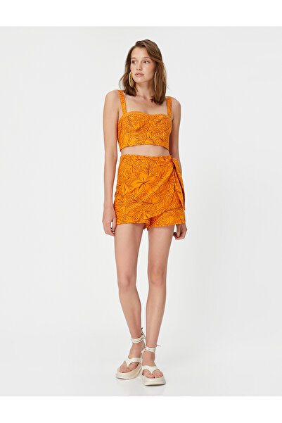 Koton X Şahika Ercümen - Strappy Heart Neckline Crop Bustier