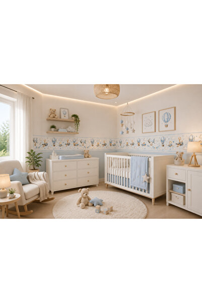 MaisonVelinCo Çocuk ve Bebek Odası Yapışkanlı Bordür-Sticker