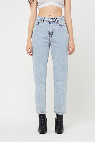 XRAY JEANS Women's Mom High Waist Narrow Leg B.Blue Jeans