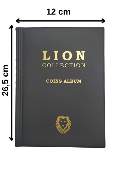 Lion MARKA (SİYAH RENK) 372 ADET KAPASİTELİ (KAPAMASIZ) PARALARA UYGUN KOLEKS...