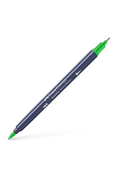 Faber Castell Marker de schiță cu 2 vârfuri, verde frunză, 112, GOLDFABER FAB...