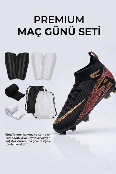 rekorsport Set de fotbal Crampon Halı Saha - Protecție pentru tibie, geantă p...