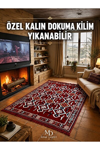 md home carpet Anadolu Şark Köşesi Halısı - Otantik Kilim Desenli, Doğal Doku...
