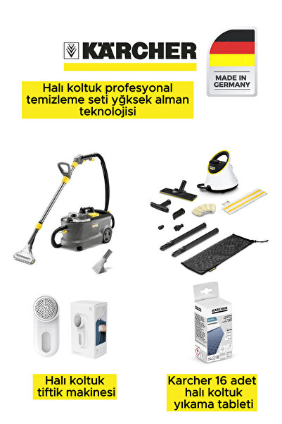 Karcher Kärcher Halı & Koltuk Yıkama Prime Set: CV 30/2 Bataryalı, Puzzi 8/1,...