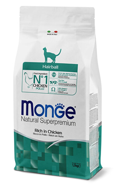 Monge Hairball Tavuklu Kedi Maması 1,5 Kg