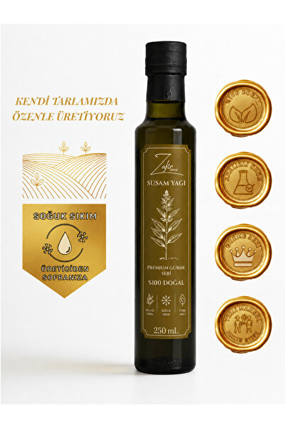 zafirnatural Soğuk Sıkım Susam Yağı 250 mL - %100 Saf Doğal Katkısız