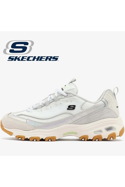 SKECHERS D'lites Dazzling Shine 150556 Unisex Spor Ayakkabı BEYAZ