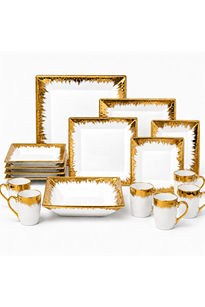 opulentmaison 24-piece ceramic dinnerware Top Bottom Set , 6 people, plates a...