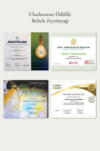 Ayolis Premium Anne Bebek Çocuk Zeytinyağı 500 ml Ödüllü Ilk Hasat Soğuk Sıkım Natürel Sızma Zeytinyağı