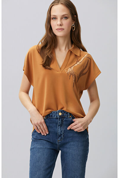 Network Tarçın Payet Nakış Detaylı T-shirt