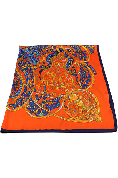 Joolar Esarfa dama, de plaja sau promenada, 110 x 110, imprimeu oriental, SK1...