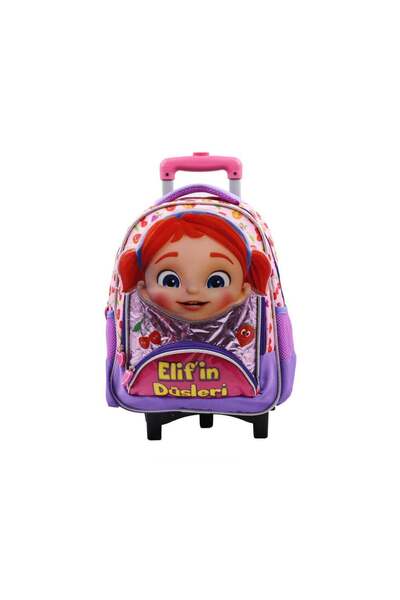 TRTMARKET Elifin Düşleri Çekçekli Sırt Çantası
