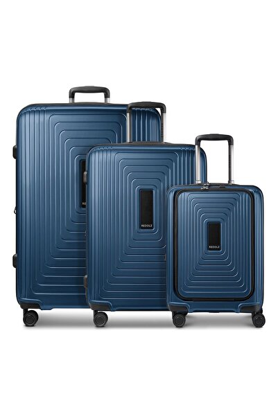 REDOLZ Essentials 14 4 Rollen Kofferset 3-teilig mit Dehnfalte