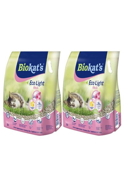 Biokats Eco Light Fresh Cherry Blossom Kiraz Çiceği Kokulu Pelet Kedi Kumu 2x5lt