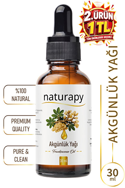 NATURAPY Akgünlük Yağı (Frankincense Oil) Uçucu Yağ 30 ml Damlalıklı Cam Şişe