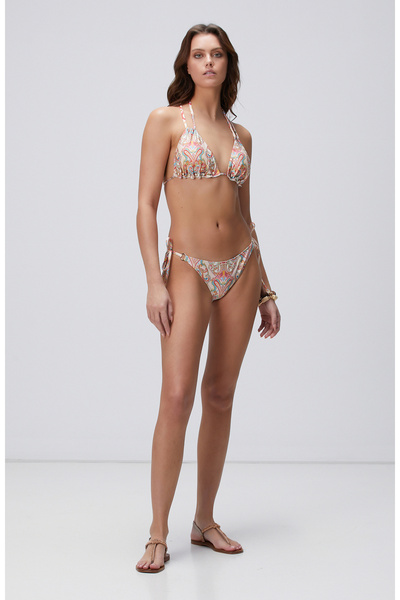 Network Bej Desenli Bikini Altı