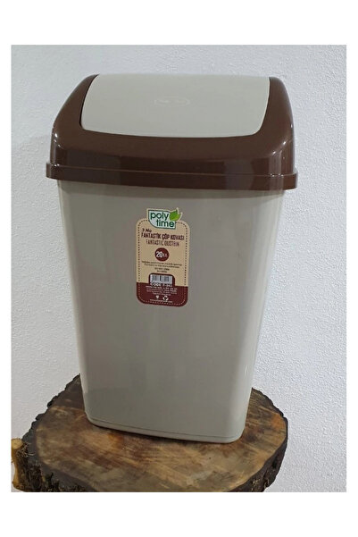 ÇAYLAR AVM Polytime Fantastik Çöp Kovası 20 Lt E-243 Kahverengi