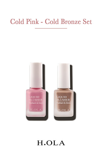 h.OLA Likit Allık Seti Cold Pink&Cold Bronze