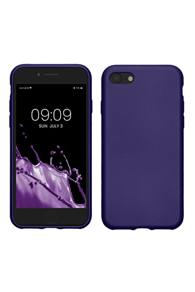 KWmobile Калъф за Apple iPhone SE (2022)/iPhone SE (2020)/iPhone 8, Син, Сили...