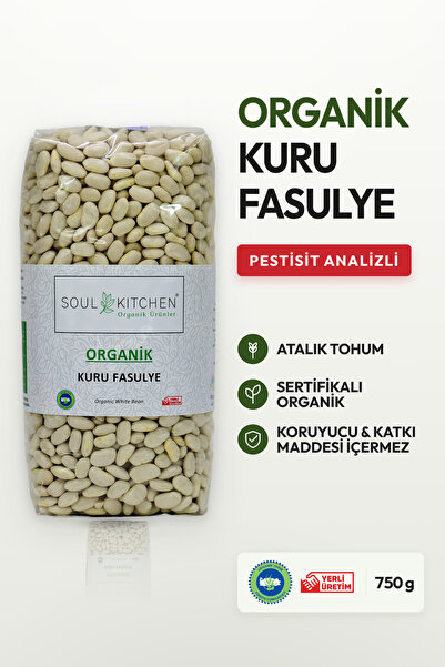 Soul Kitchen Organik Ürünler Organik Sertifikalı Kuru Fasulye Katkısız Analiz...