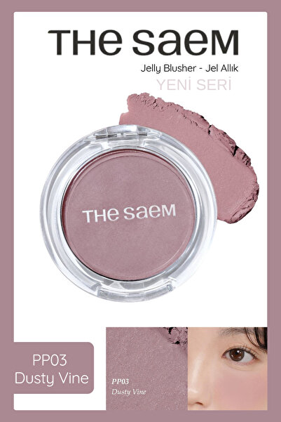 THE SAEM Jelly Blusher (Yeni Seri) - Jel Allık - PP03 Dusty Vine