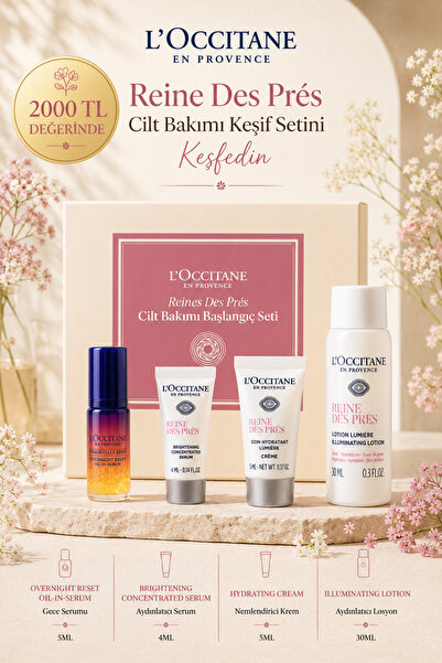 L'Occitane Reine Des Pres Cilt Bakımı Başlangıç Seti, Aydınlatıcı, 4'lü Set