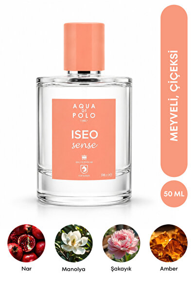 Aqua Di Polo 1987 Iseo Sense EDP Kadın Parfüm 50 ml | Meyveli, Çiçeksi | Nar,...
