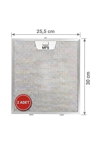 MFS Bosch / Siemens Uyumlu Aspiratör Filtresi Davlumbaz Alüminyum Filtre ( 25...