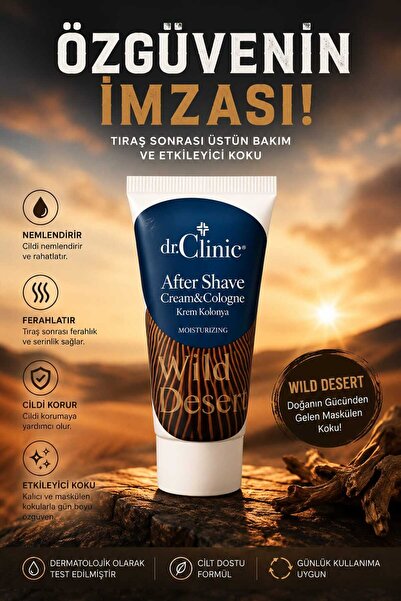 Dr. Clinic Tıraş Sonrası Krem Kolonya Wild Desert 50 ML