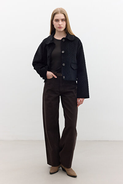 Manuka Quilted Velvet Jacket Black