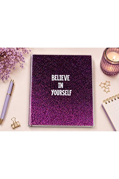 4nio Caietul Purple Believe Glitter