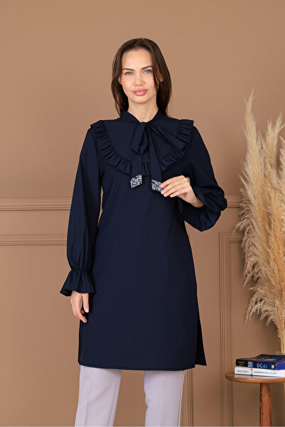 ELBENMODA Arya - Nisa Tek Tunik & Lacivert