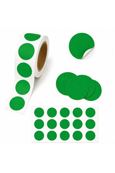 repro design Autocolant cu puncte adezive de 3 cm de culoare verde 20 buc