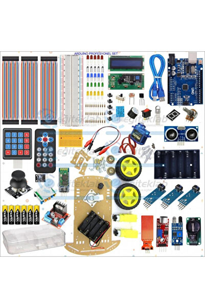 eğiteklab YENİ ROBOTİK KODLAMA ARDUİNO PROFESYONEL SENSÖR EĞİTİM SETİ